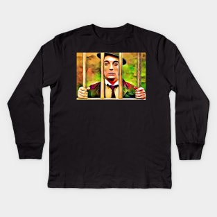 THE GOAT 1921 Buster Keaton Silent Movie Still Art Kids Long Sleeve T-Shirt